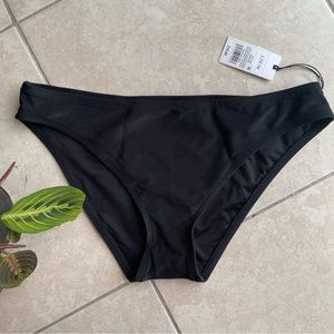 Black Ribbed Shade & Shore Bikini Bottoms
